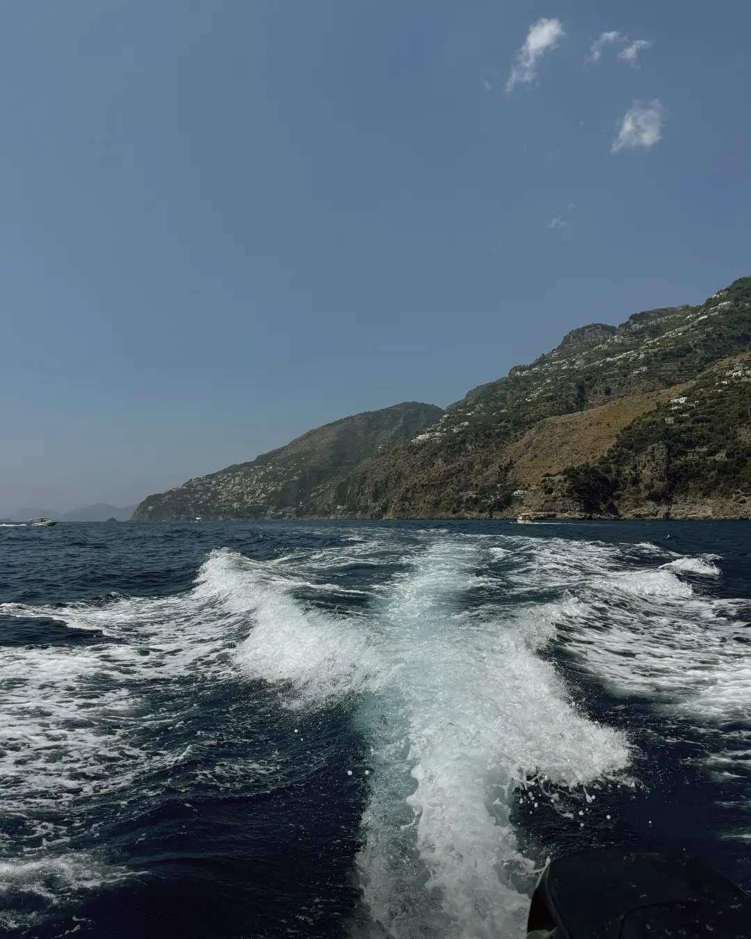 A boat journey along the Amalfi Coast